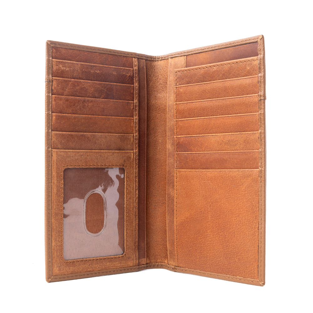 Lariat Crest Hairon Leather Wallet for Men Variant Combo