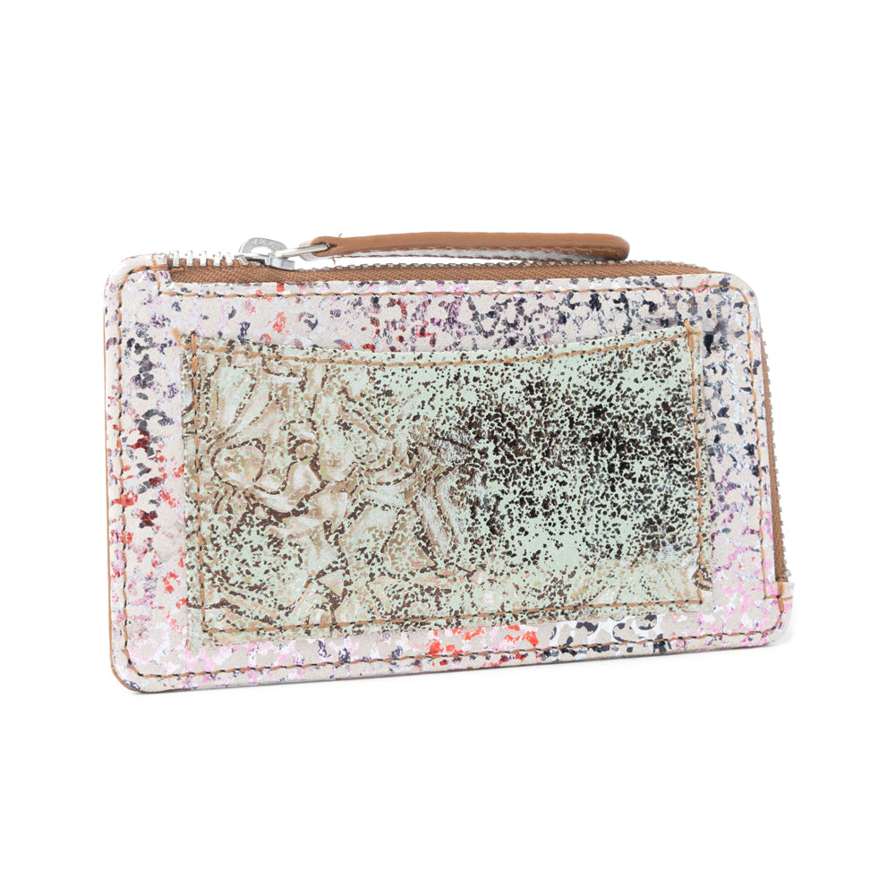 Oasis Gleam Leather Wallet in Sapphire Snake Print