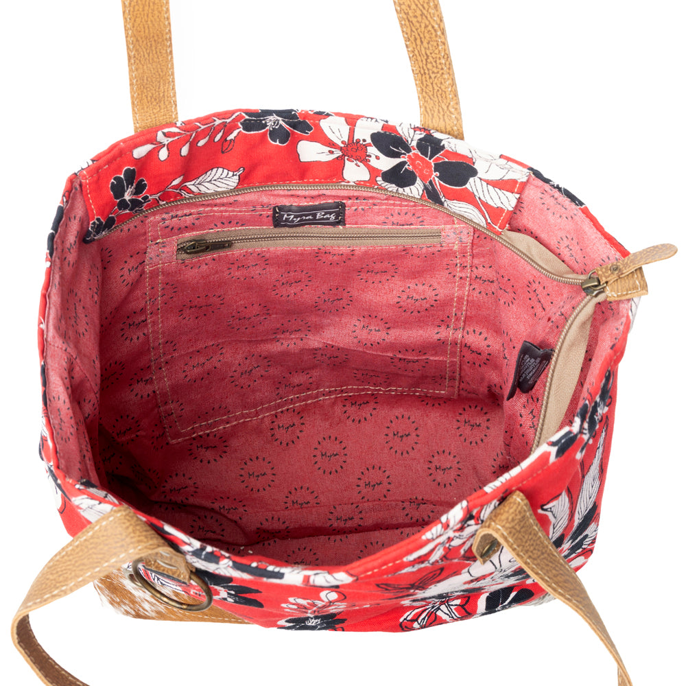 Coral Flower Tote Bag