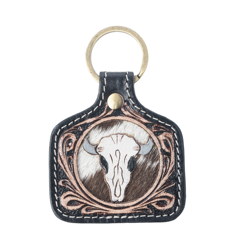 Dusthorn Relic Handtooled Leather Keyfob Variant Combo
