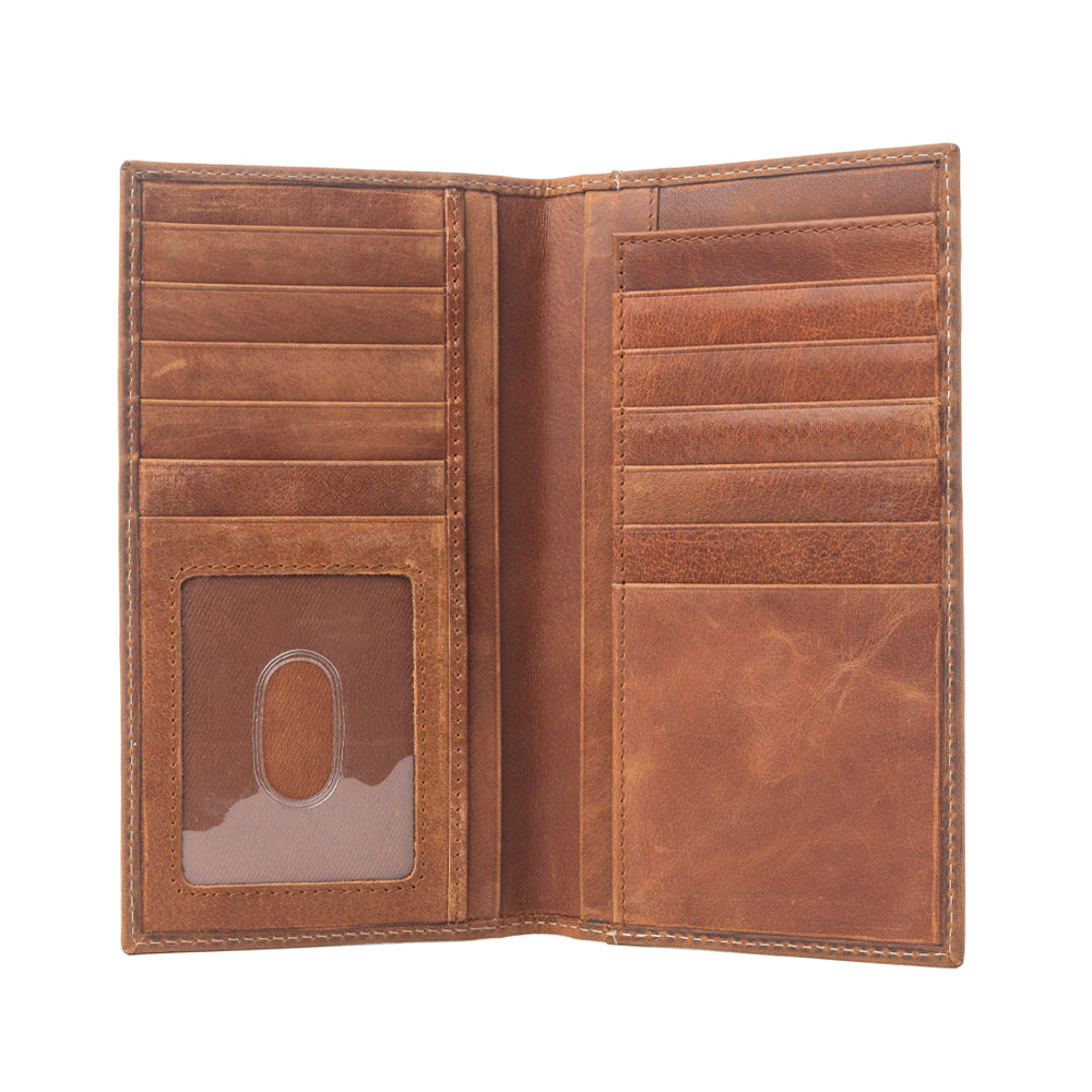 Lariat Crest Hairon Leather Wallet for Men Variant Combo