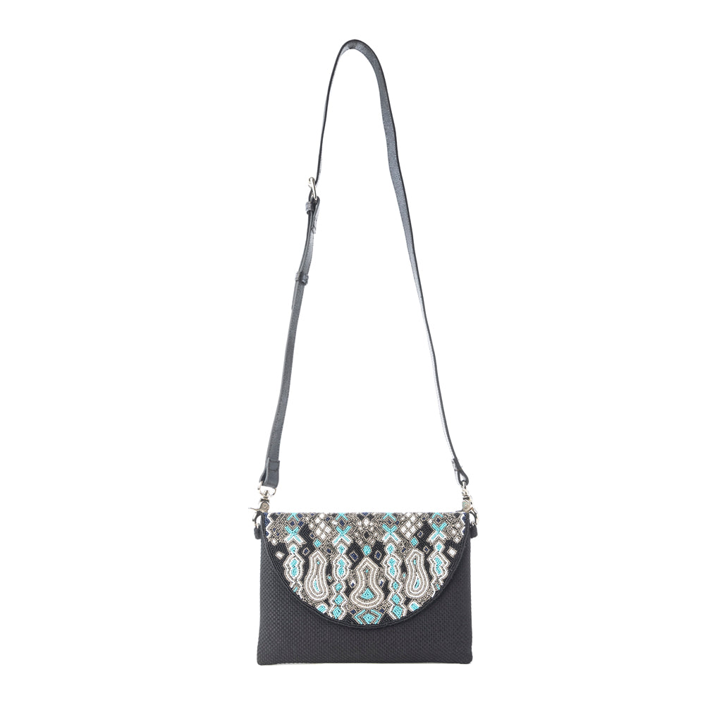 Sahara Sky Crossbody Bag in Frosted Black