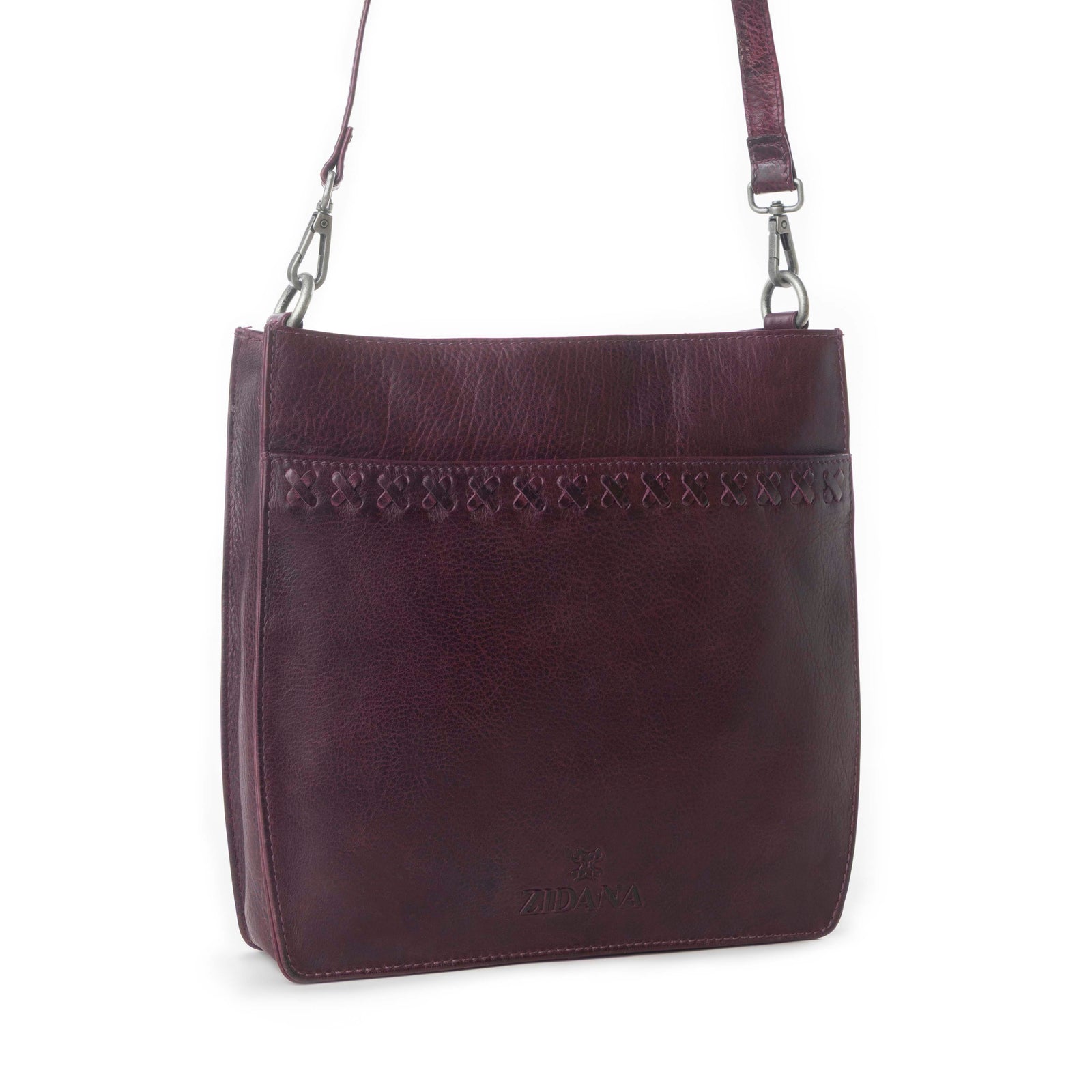 Zidana Mirelle Woven Veg Tanned Leather Sling Bag Variant Combo