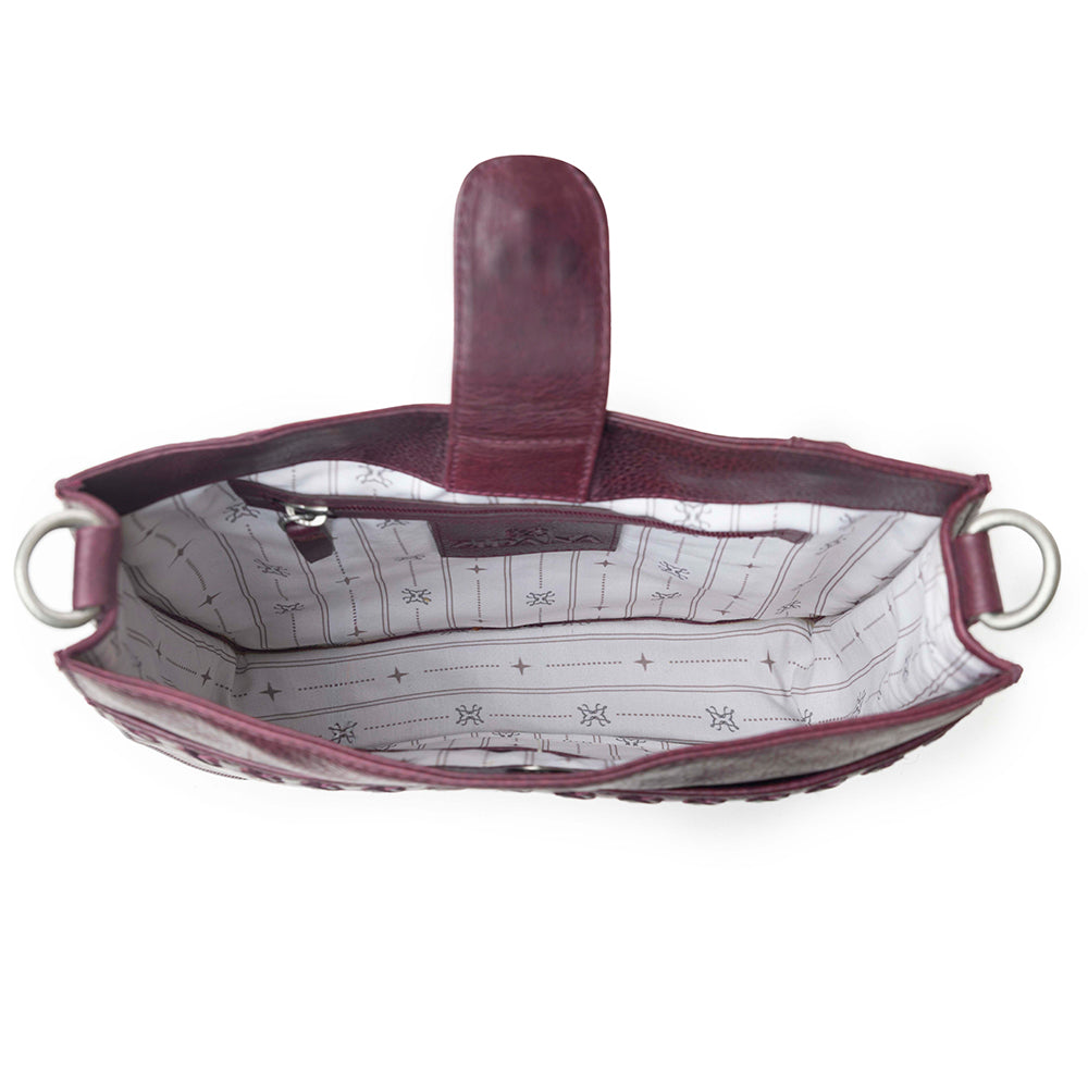 Zidana Mirelle Woven Veg Tanned Leather Sling Bag Variant Combo