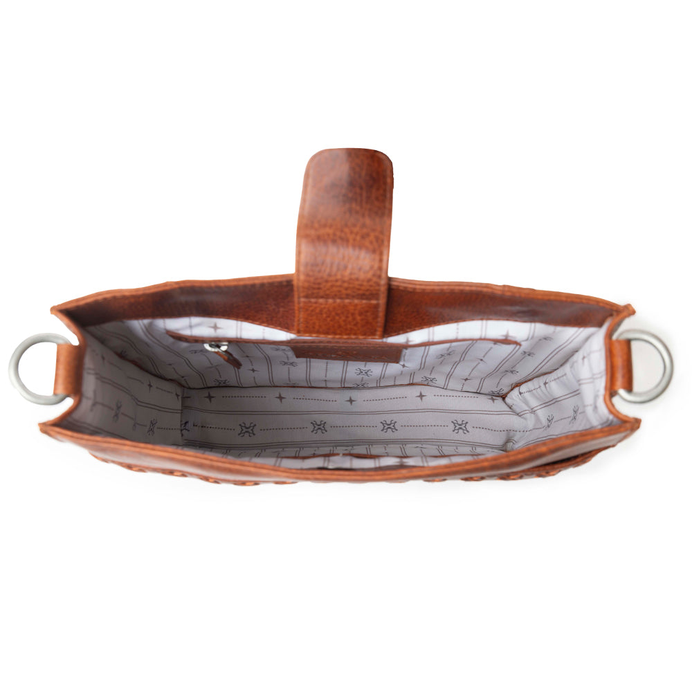 Zidana Mirelle Woven Veg Tanned Leather Sling Bag Variant Combo