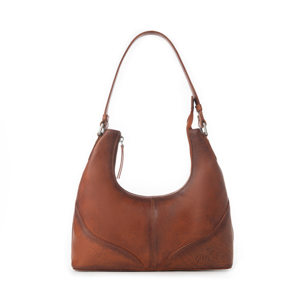 Zidana Winchester Loop Veg Tanned Leather Shoulder Bag Variant Combo