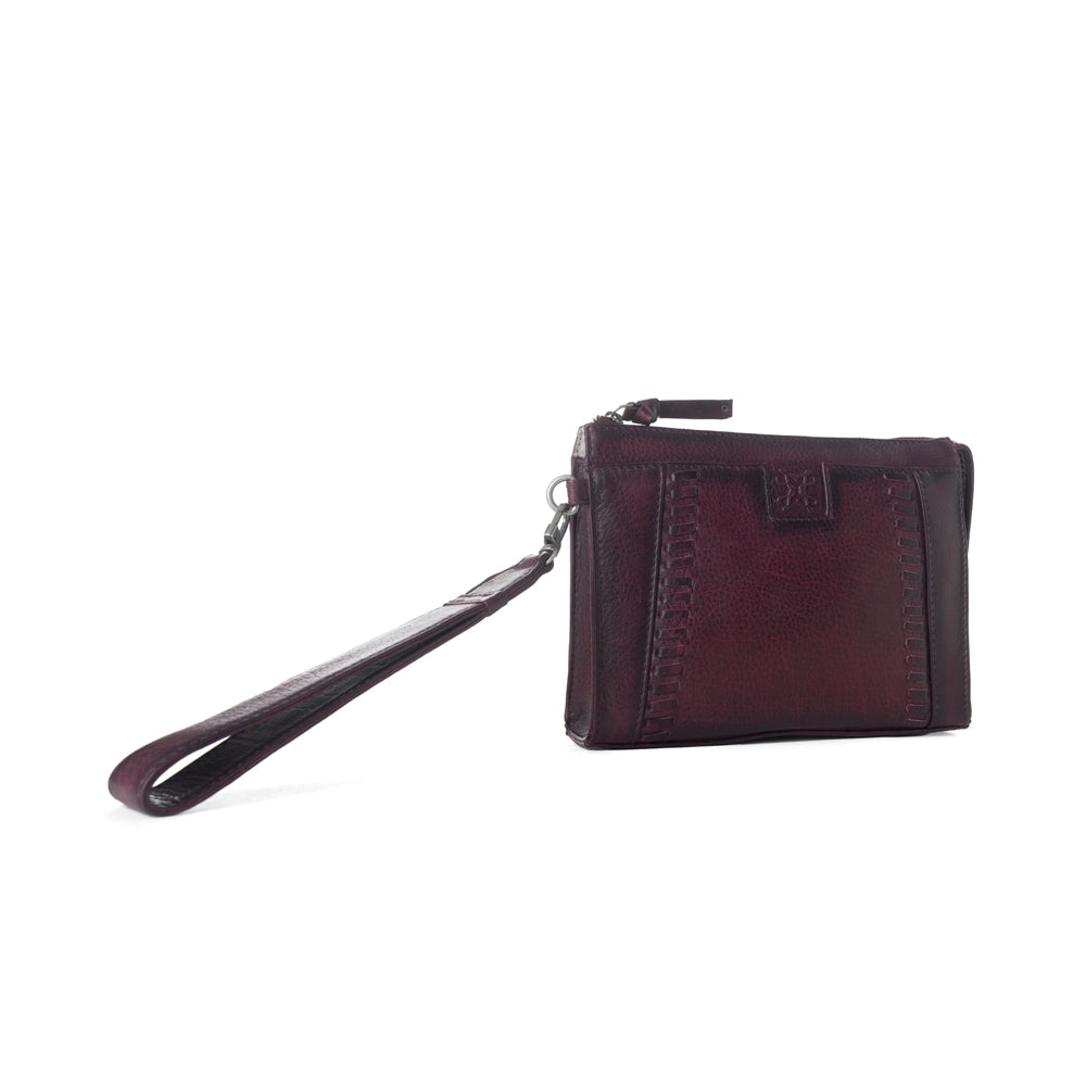 Zidana Bandera Ridge Veg Tanned Leather Wristlet Variant Combo