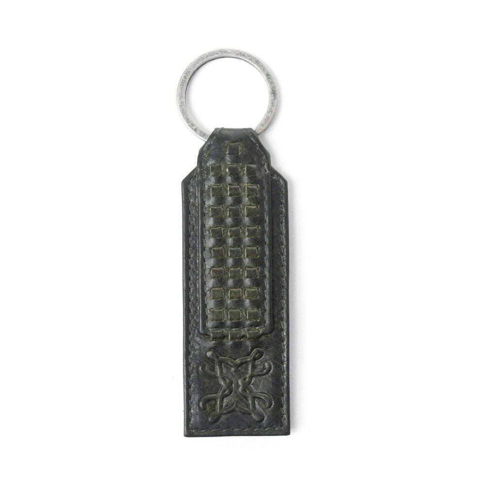 Myra Zidana Ardan Artistry Veg Tanned Leather Keyfob in Sage Shadow
