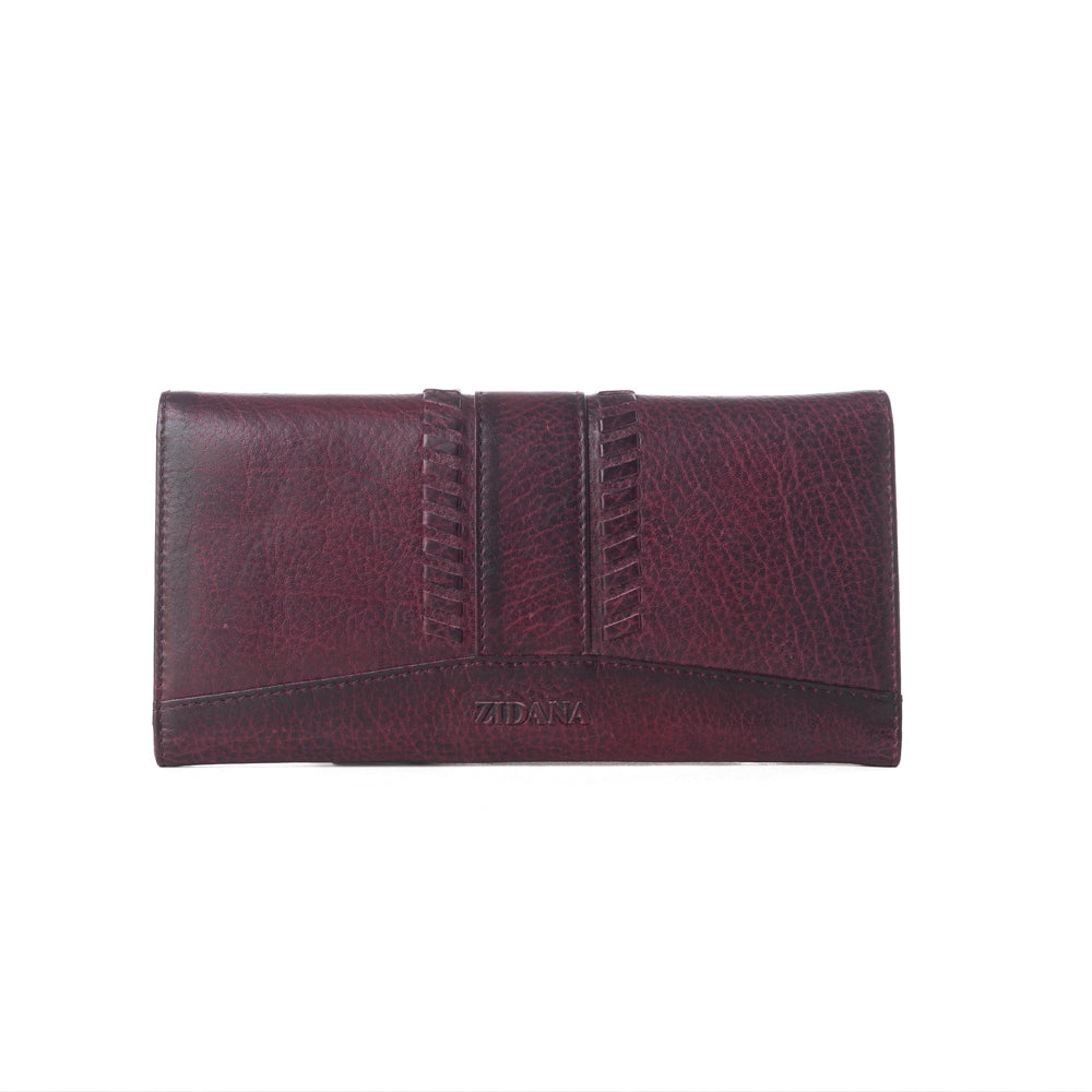 Zidana Santa Fe Woven Veg Tanned Leather Wallet Variant Combo