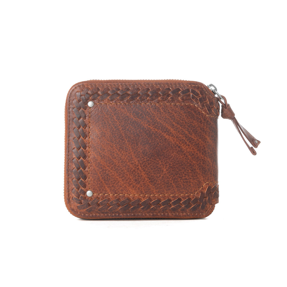Zidana Dante Men's Veg Tanned Leather Wallet in Sierra Copper
