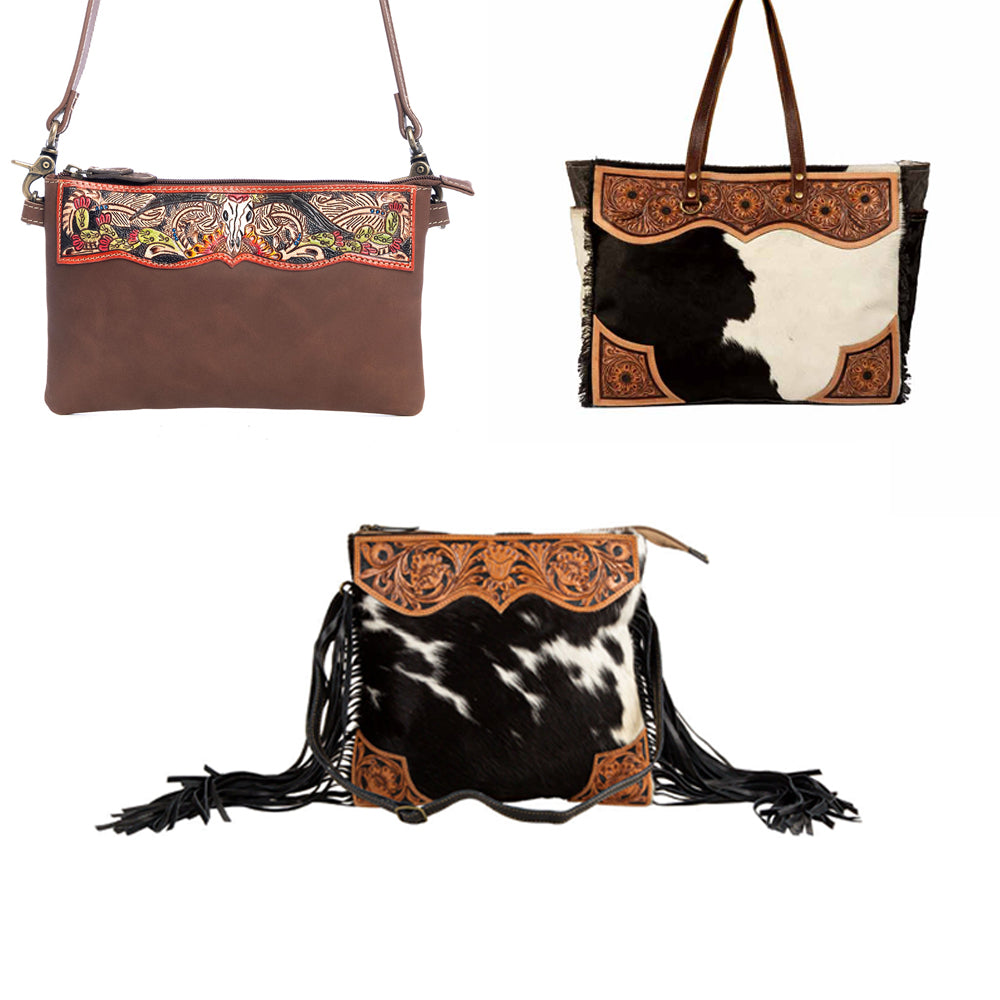 Tumbleweed Trail Hand Tooled Bag Bundle