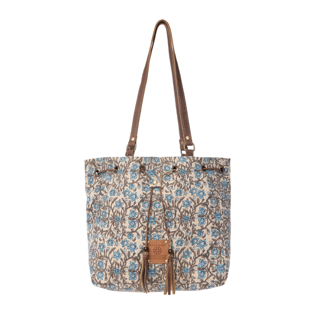 Southern Bloom Cotton & Leather Bucket Bag Variant Combo