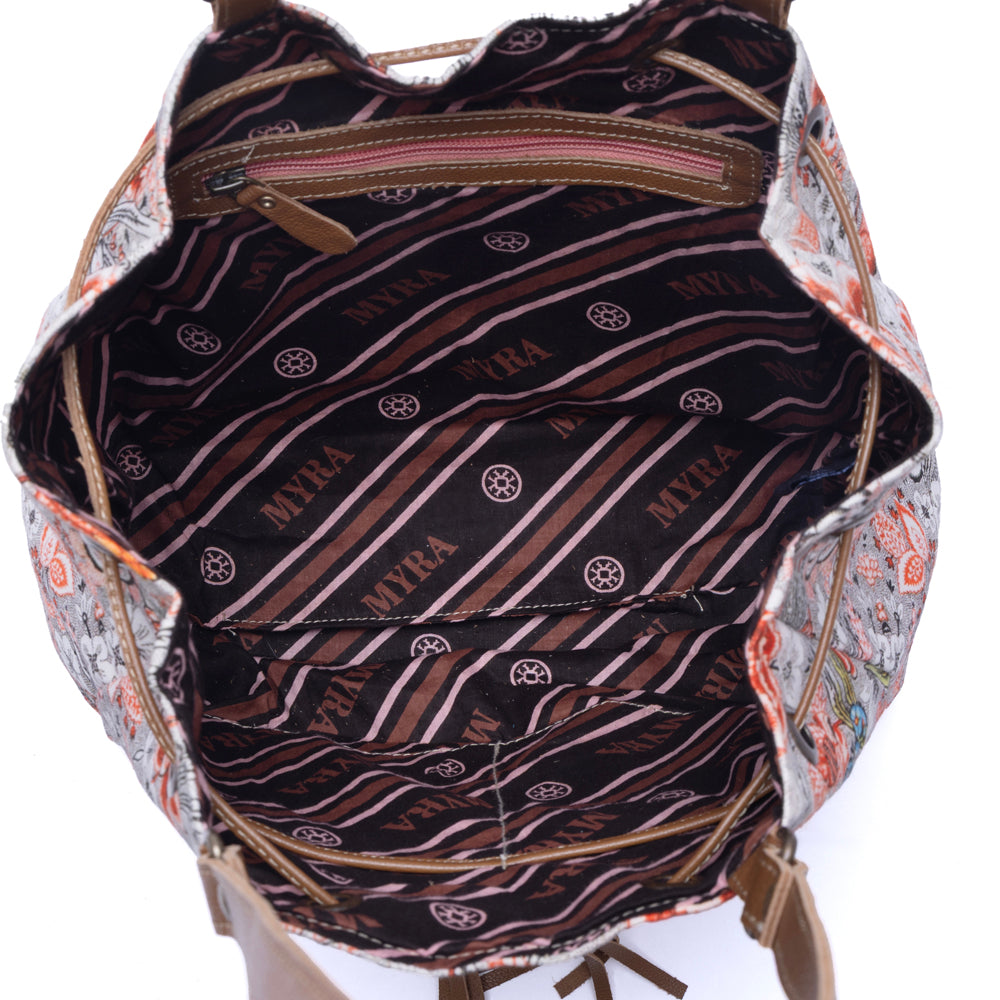 Southern Bloom Cotton & Leather Bucket Bag Variant Combo