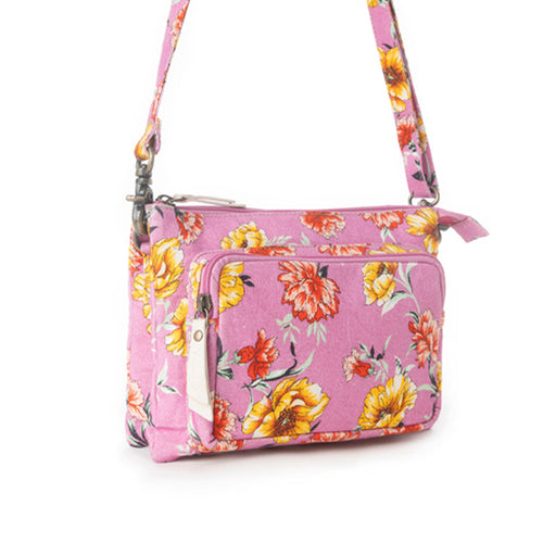 Myra Florabelle Crossbody Bag in Peach Summer