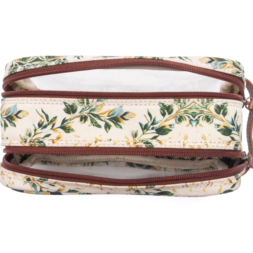 Willow Grove Cotton & Plastic Men's Shaving Kit in Sage Linen