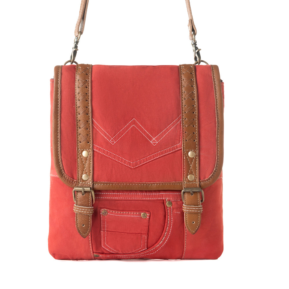 Dustrider upcycled canvas vintage style Bag Variant Combo