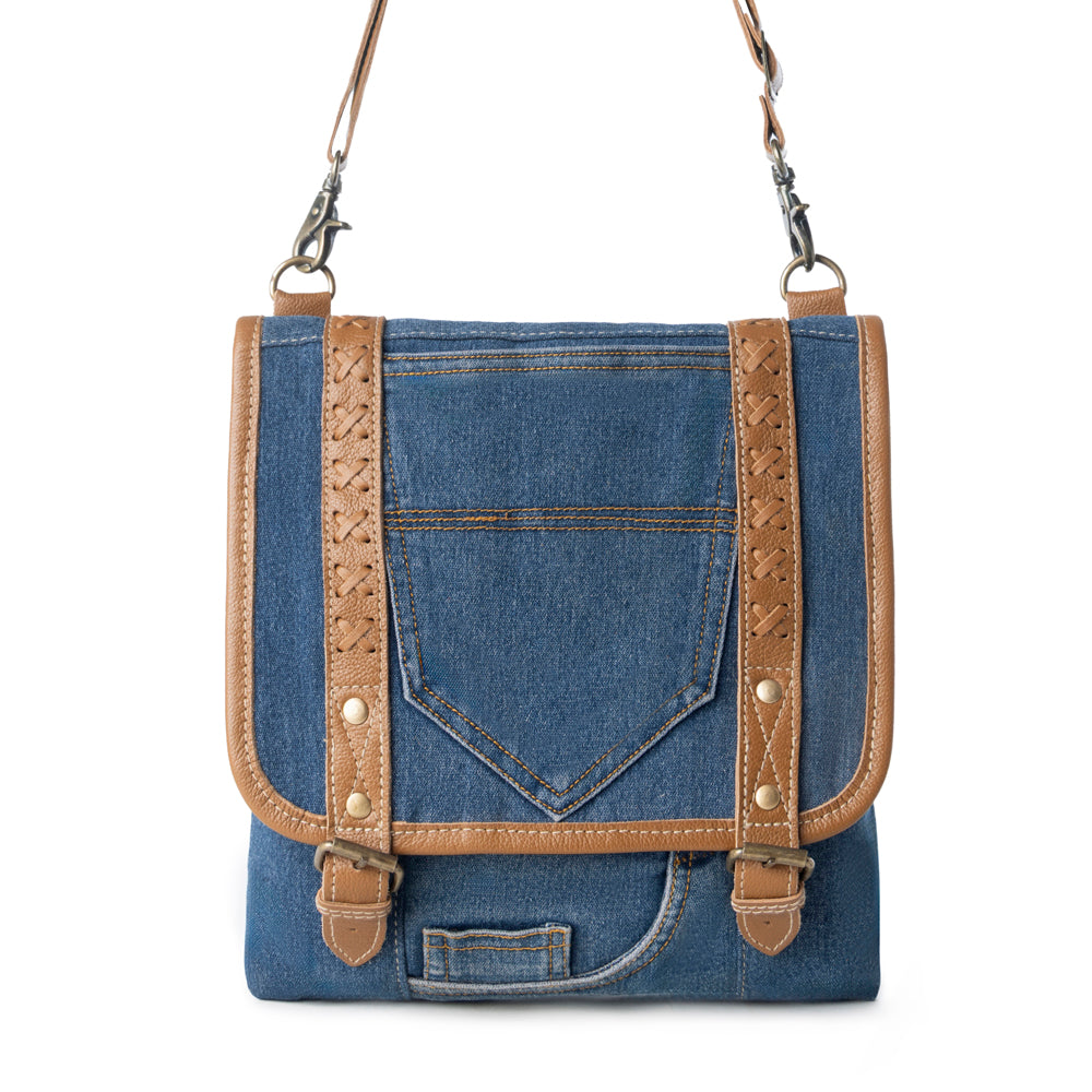Dustrider upcycled canvas vintage style Bag Variant Combo