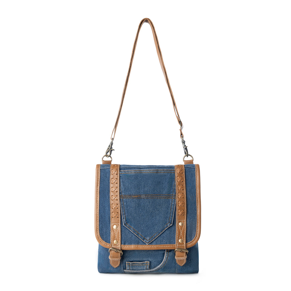 Dustrider upcycled canvas vintage style Bag Variant Combo