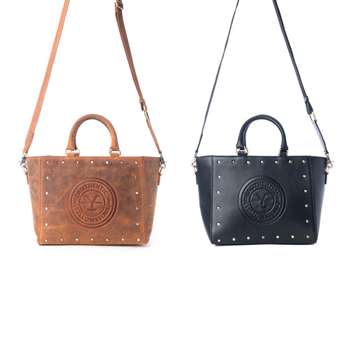 Yellowstone Valley Soul Studded & Embossed Tote Leather Bag Variant Combo