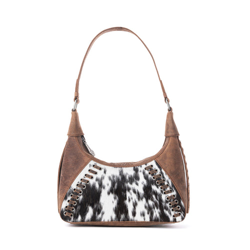 Redrock Vale Embossed Leather Bag in Tobacco Cream
