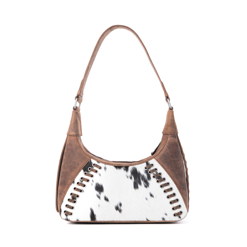 Redrock Vale Embossed Leather Bag in Tobacco Cream