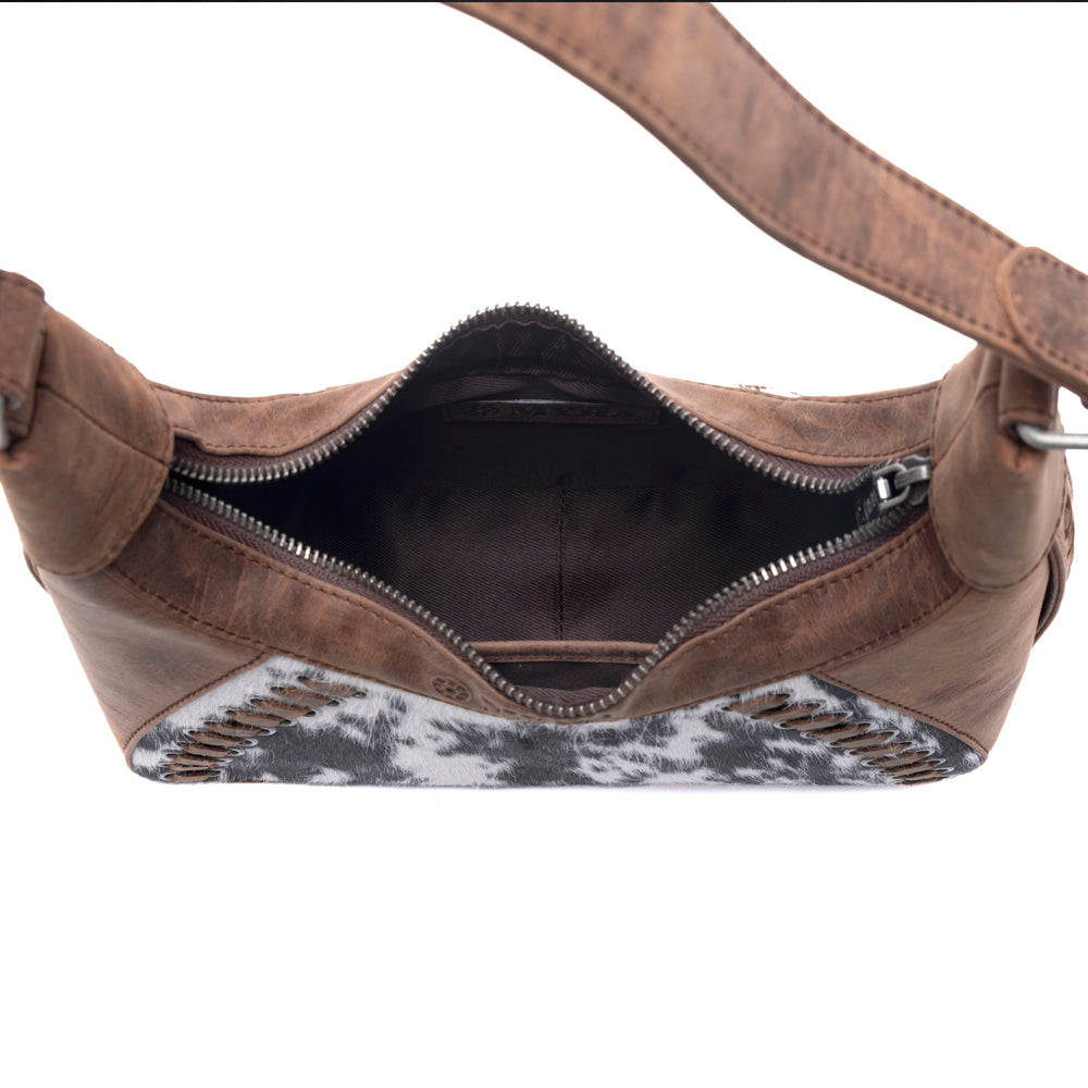 Redrock Vale Embossed Leather Bag in Tobacco Cream