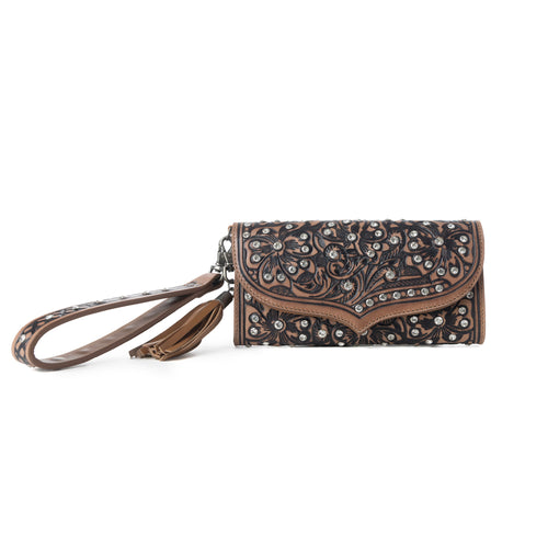 Wildflower Story Handtooled Leather Wallet Variant Combo