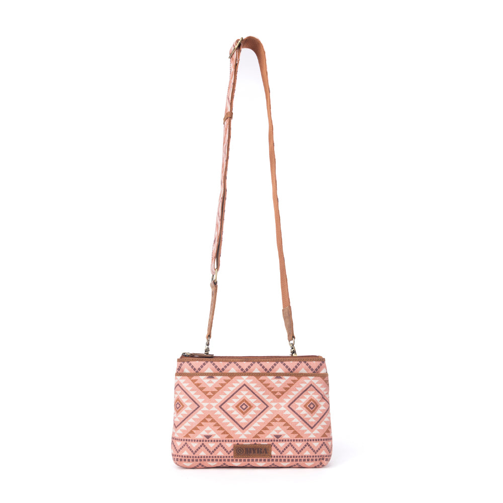 Tribal Hollow Cotton & Leather Crossbody Bag Variant Combo