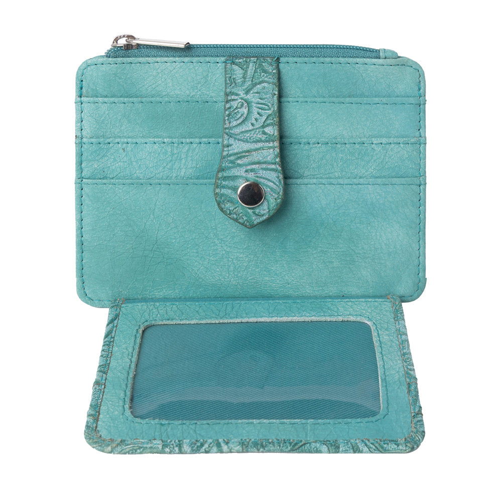 Driftwood Cove Embossed Leather Credit Card Holder Variant Combo