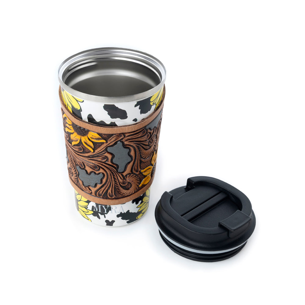Western Trail Brew Stainless Steel Mug in Sunflower Yellow