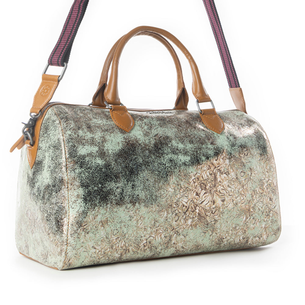 Ranger's Echo Snake Print Leather Duffle Bag Variant Combo