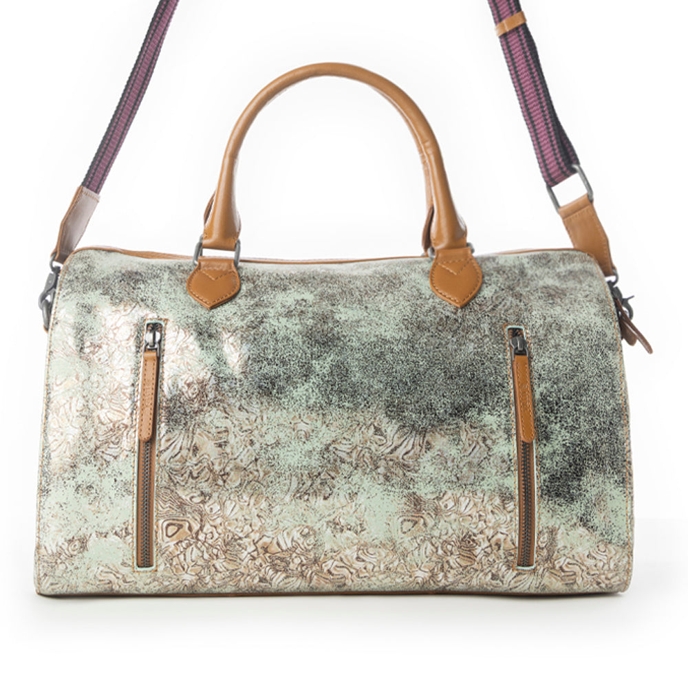 Ranger's Echo Snake Print Leather Duffle Bag Variant Combo