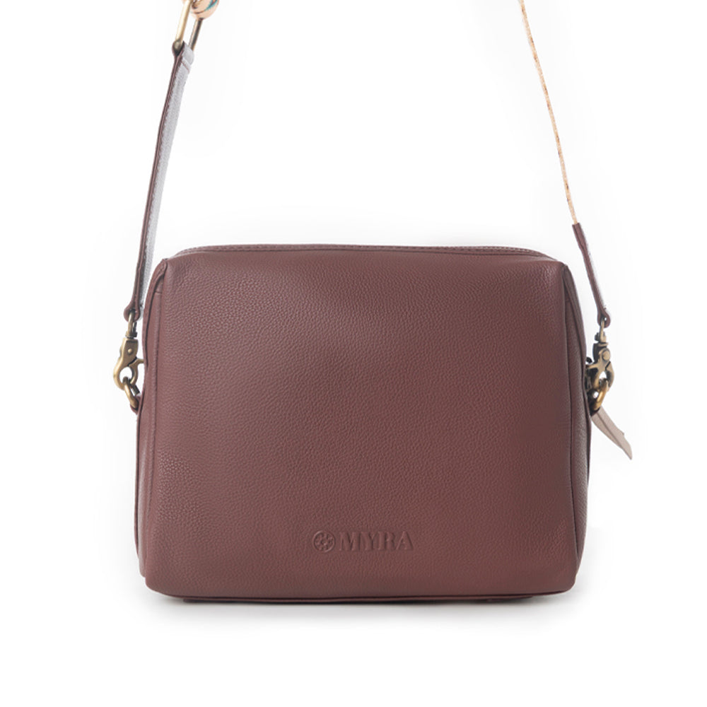 Myra Pueblo Sun Crossbody Bag in Desert Mahogany