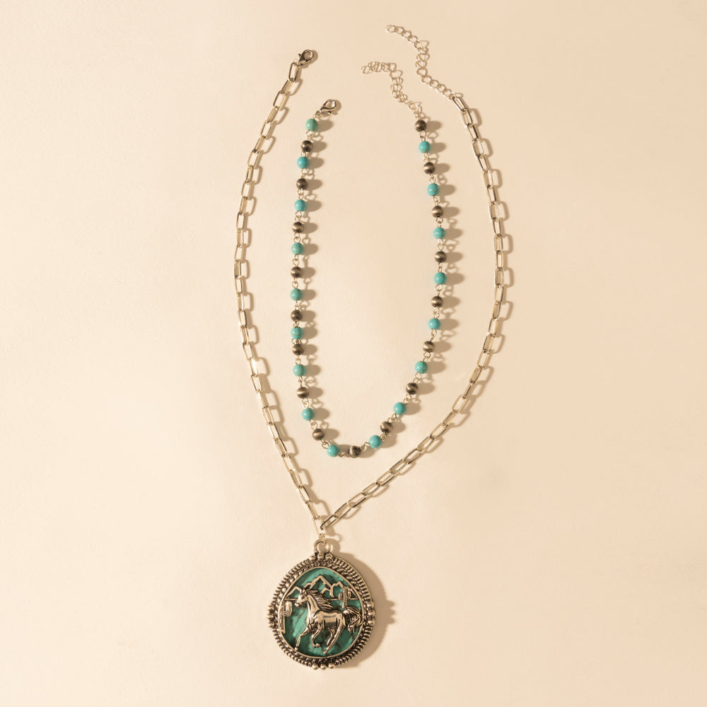 The Lone Rider Chain in Turquoise