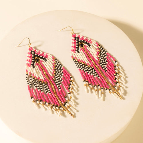 Wildloom Chevron Drops in Dusty Rose