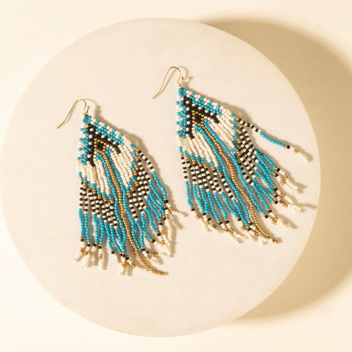 Wildloom Chevron Drops in Riverstone Blue