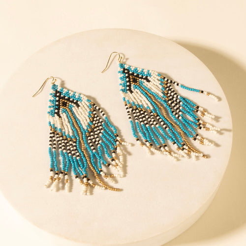 Wildloom Chevron Drops in Riverstone Blue