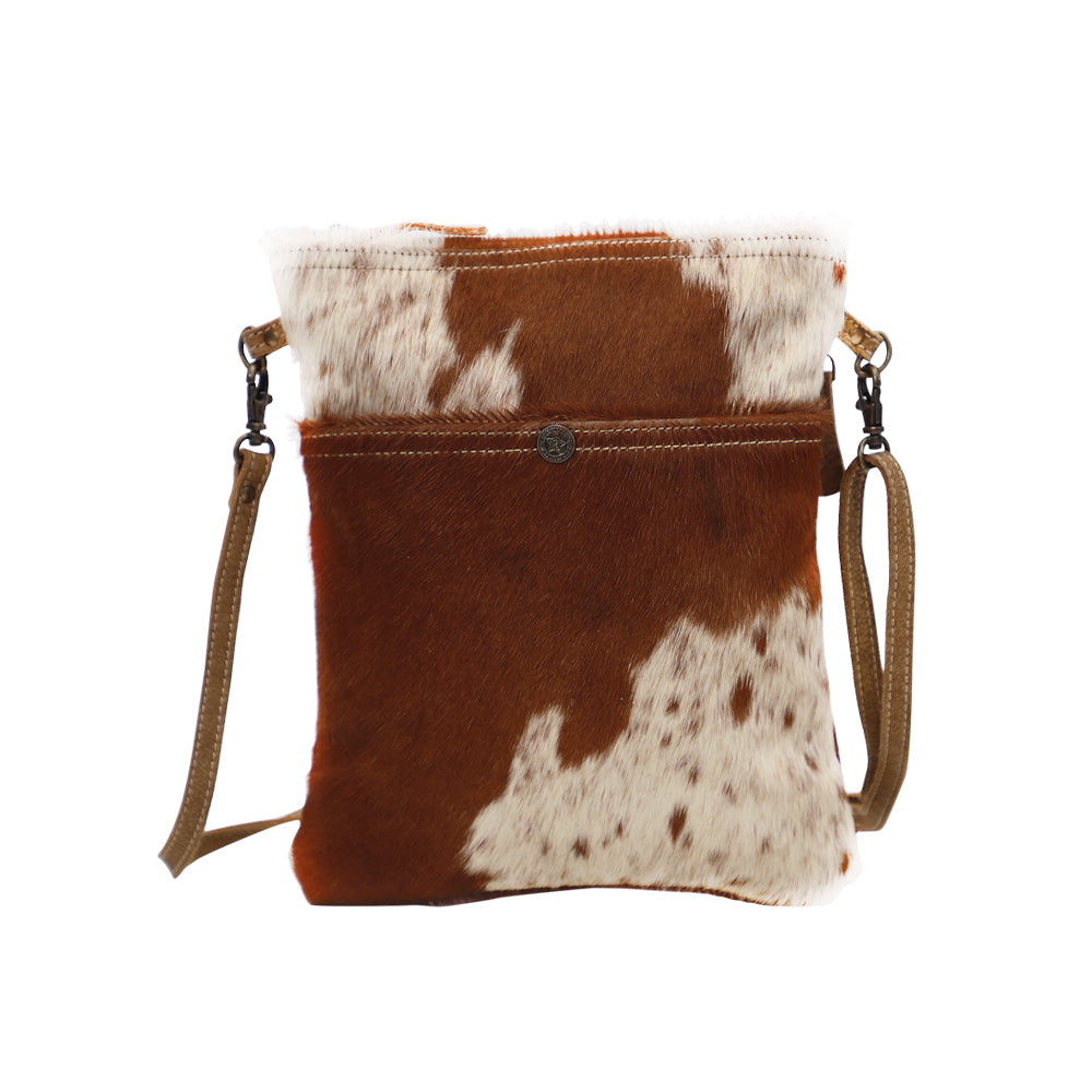 White & Cocoa Small And Cross Body Bag - Myra Bags