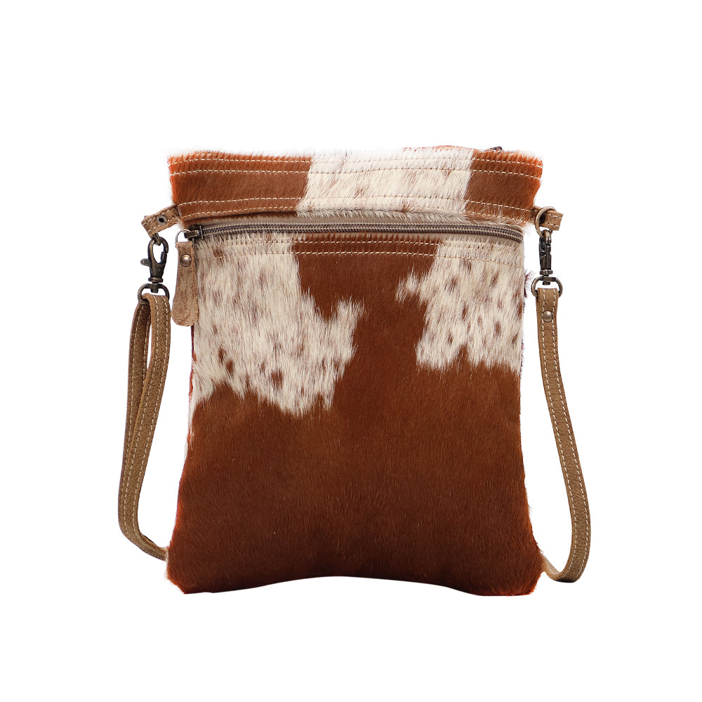 White & Cocoa Small And Cross Body Bag - Myra Bags