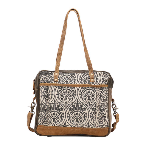 Stipple Print Messenger Bag - Myra Bags