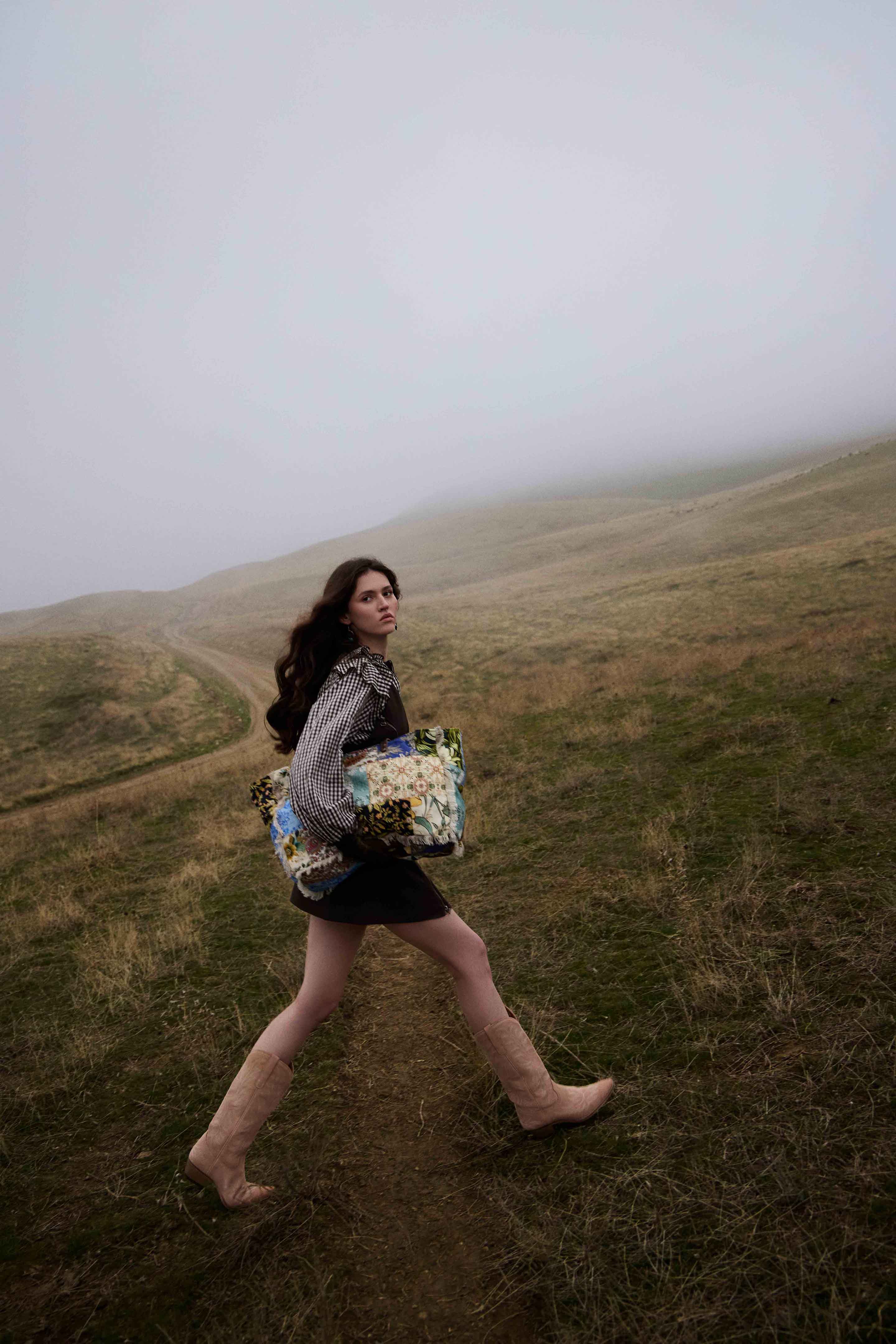 Myra Sundial Hollow Weekender Bag in Multi Patch