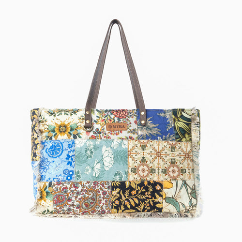 Myra Sundial Hollow Weekender Bag in Multi Patch