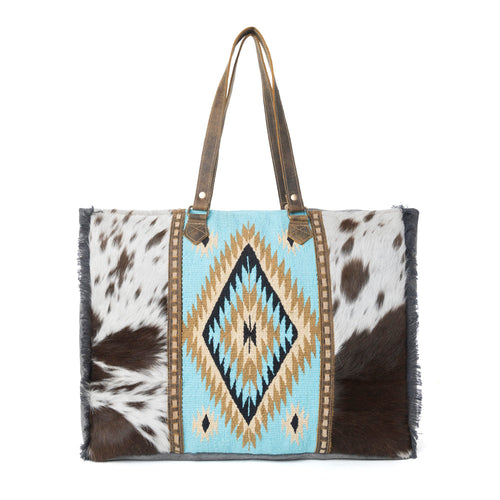 Myra Desert Diamond Weekender Bag in Prairie Turquoise