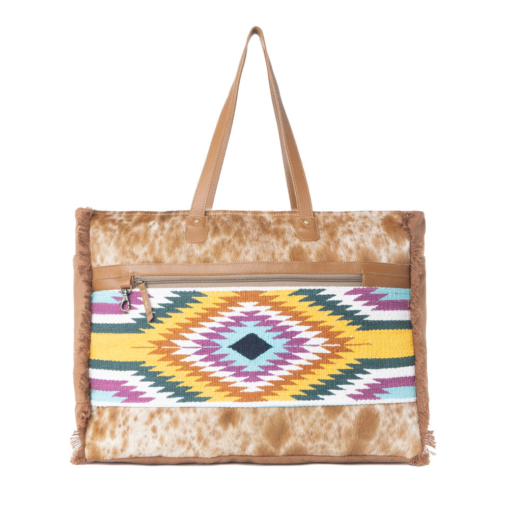 Myra Plains Diamond Weekender Bag in Serape Sable