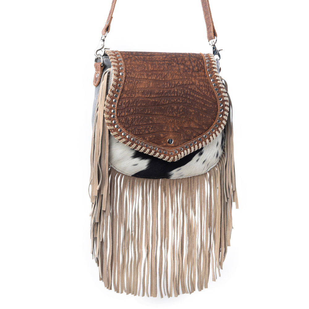 Myra Dusty Lariat Concealed Carry Bag in Saddle Brown