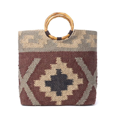 Desert Loom Jute Tote Bag in Harvest Clay
