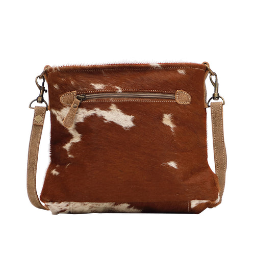 Tawny & White Hairon Shoulder Bag - Myra Bags