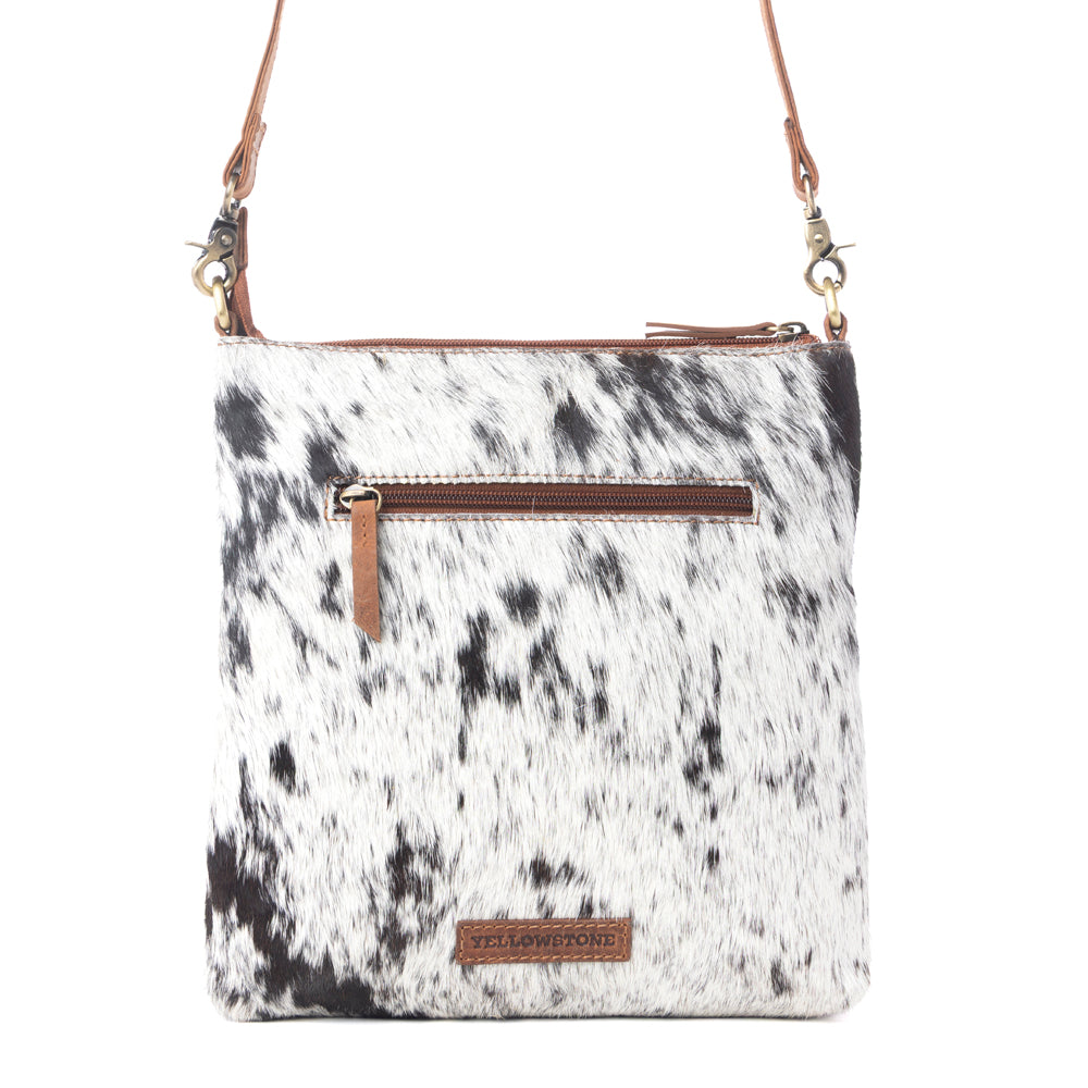 Yellowstone Wind River Handtooled Bag in Midnight Sable