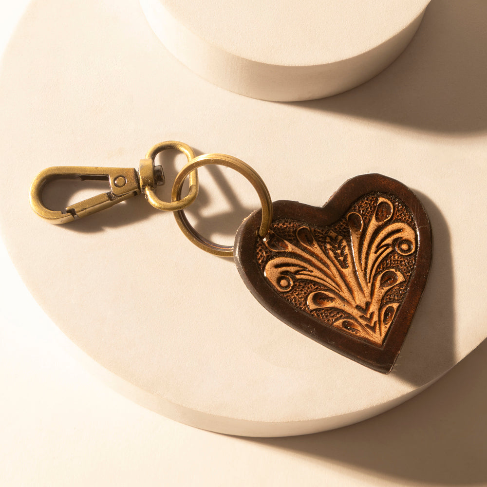Studded Heart Western Key Fob Variant Combo