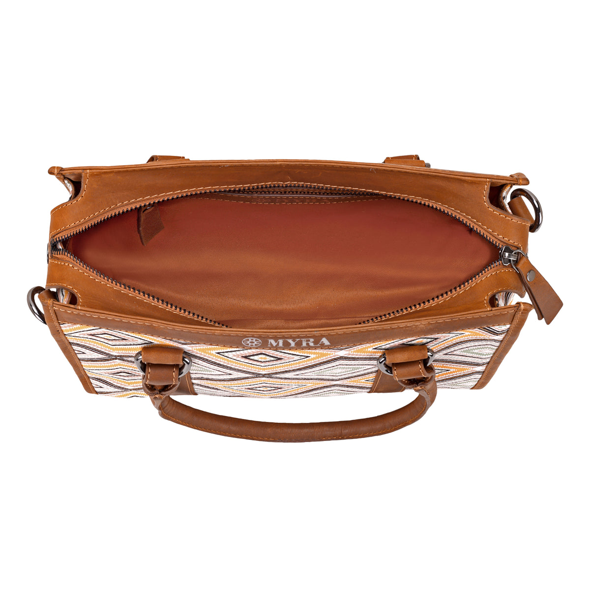 Nuevas Vistas Crossbody Bag in yellow and coral